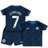 Maillot de Supporter Chelsea Sterling 7 Extérieur 2023-24 Pour Enfant